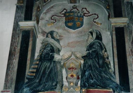 Monument to John and Dorcas Walter in Fawkham Church