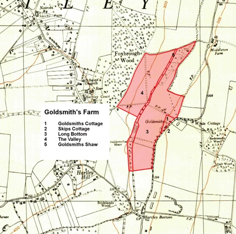 Hartley Kent: Map of Goldsmiths Farm